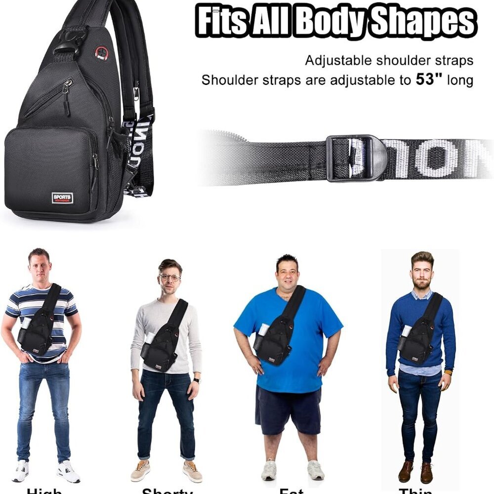 Versatile Convertible Sling Backpack For Men & Wo… - image 4